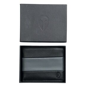 Nixon Escape Bi Fold Wallet Black Charcoal